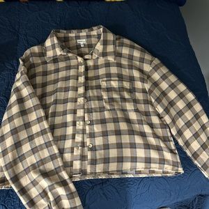 Flannel Crop Fit